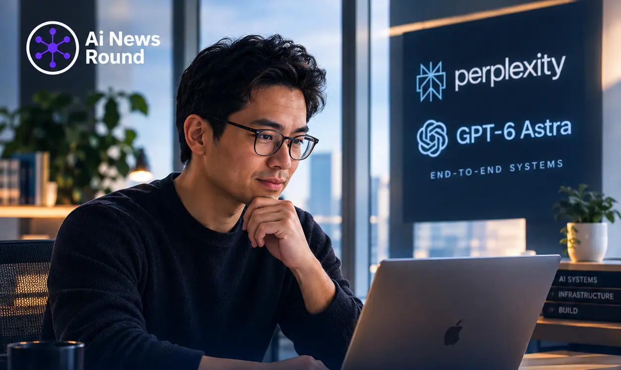 Perplexity using GPT-6 Astra to write communications, modify software, monitor production systems, and automate end-to-end workflows, illustrating AI agents taking on greater respo
